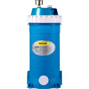 VEVORbrand Pool Cartridge Filter In/Above Ground Swimming Pool Filter 50Sq. ft Filter, 2 Unions Included