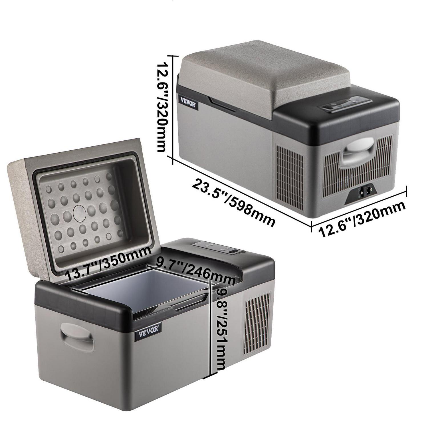 VEVORbrand Portable Car Refrigerator 21 Quart, 12V Electric Cooler for Car, Vehicle, Truck, RV, Boat, Mini fridge freezer for Driving, Travel, Fishing, Outdoor, Home-12/24V DC and 110-240v AC - Image 9