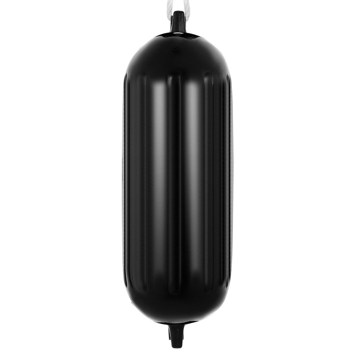 VEVOR Ribbed Twin Eyes Boat Fenders Bumpers Vinyl Boat Fender Pack of 4 and Pump to Inflate (8.5 x 27inches) - Image 9