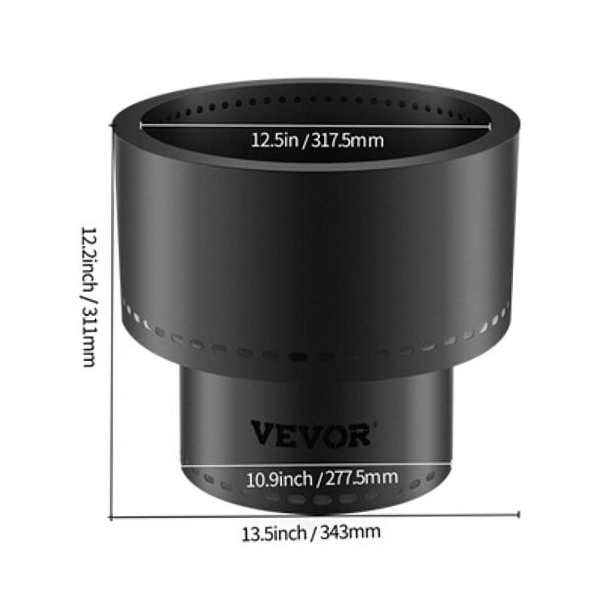 VEVORbrand Smokeless Fire Pit, Carbon Steel Stove Bonfire, Large 13.5 inch Diameter Wood Burning Fire Pit, Portable Smokeless Fire Bowl for Picnic Camping Backyard Black - Image 8