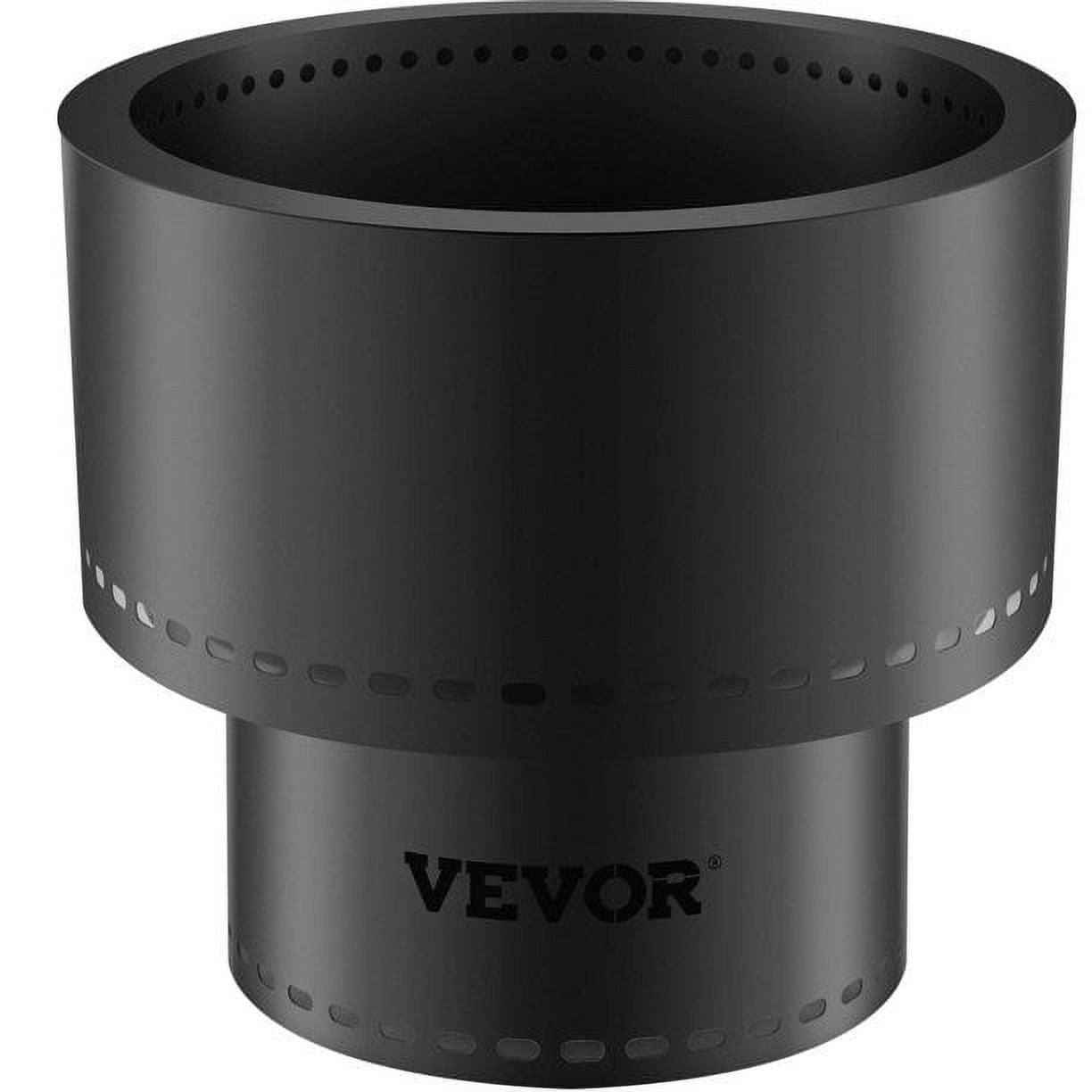 VEVORbrand Smokeless Fire Pit, Carbon Steel Stove Bonfire, Large 13.5 inch Diameter Wood Burning Fire Pit, Portable Smokeless Fire Bowl for Picnic Camping Backyard Black