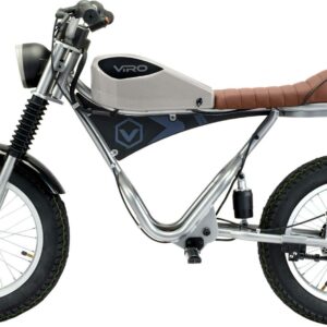 VIRO Rides Electric Mini-Bike 25.2 V Cafe Racer Powered Ride-On with Parent Control