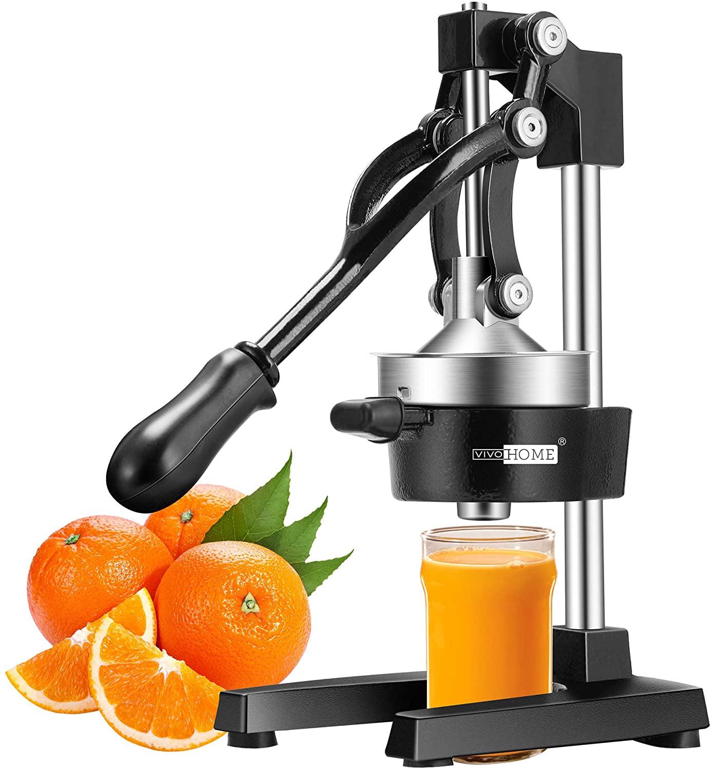 VIVOHOME Heavy Duty Commercial Manual Hand Press Citrus Orange Lemon Juicer Squeezer Machine Black