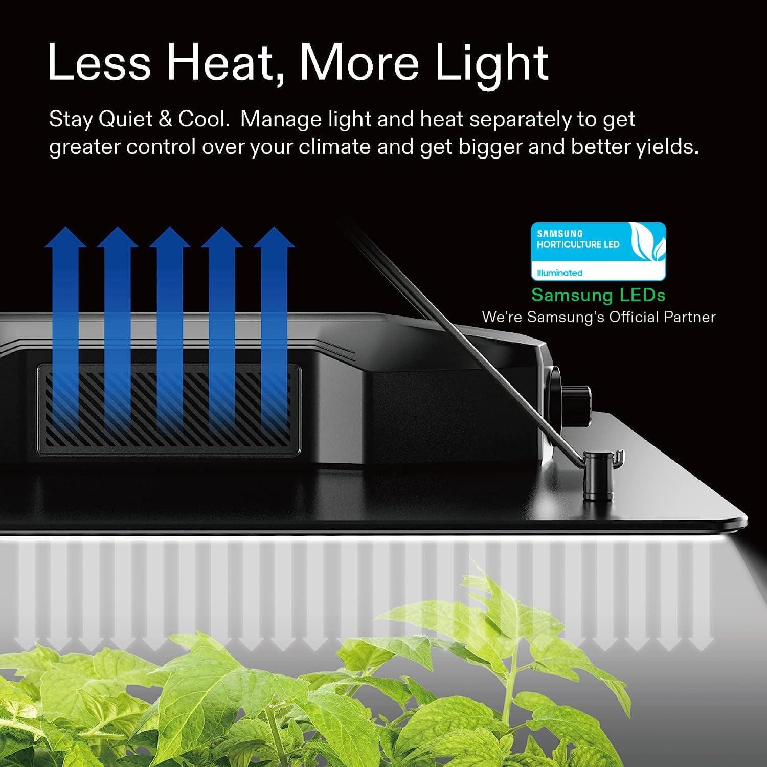 VIVOSUN LumaLight 100W LED Grow Light, Full Spectrum Plant Light, Smart Dimmable & High PPFD for Indoor Plants Seedling Vegetables Bloom, Fits 2×2/2×4 Grow Tents - Image 5