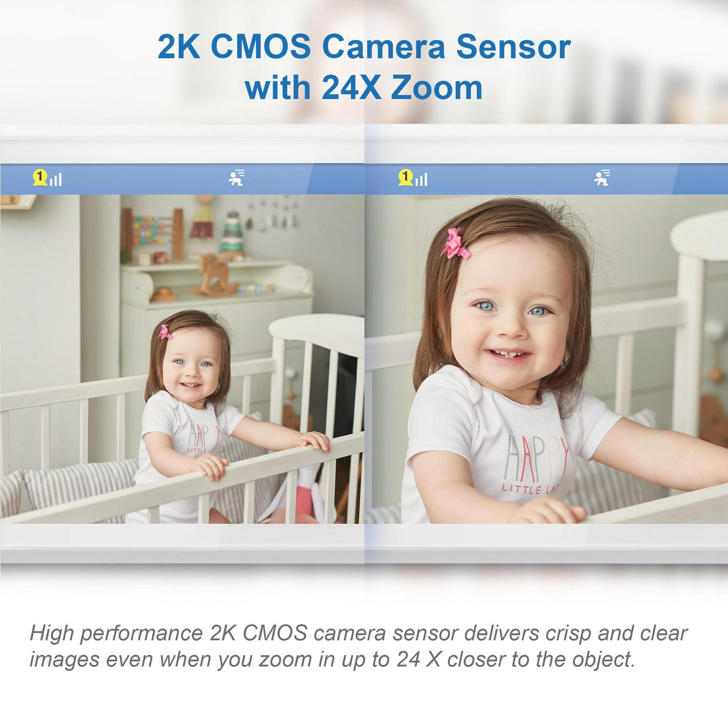VTech RM5866HD Smart Wi-Fi Baby Monitor with 5″ Screen, 1080p HD, 360° Pan & Tilt - Image 8