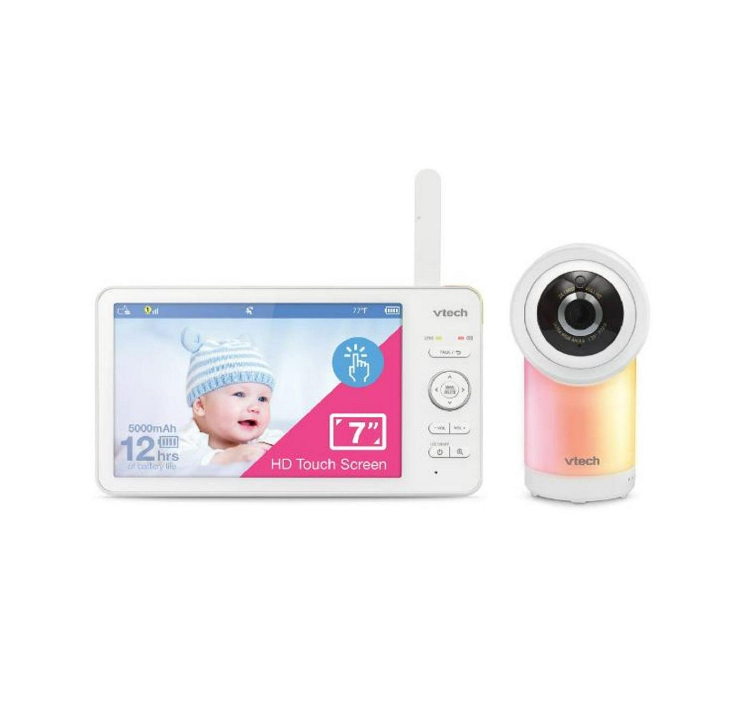 VTech RM7868HD High Definition 7" Touch Screen Wi-Fi 1080p, 360 degree Pan & Tilt Video Baby Monitor