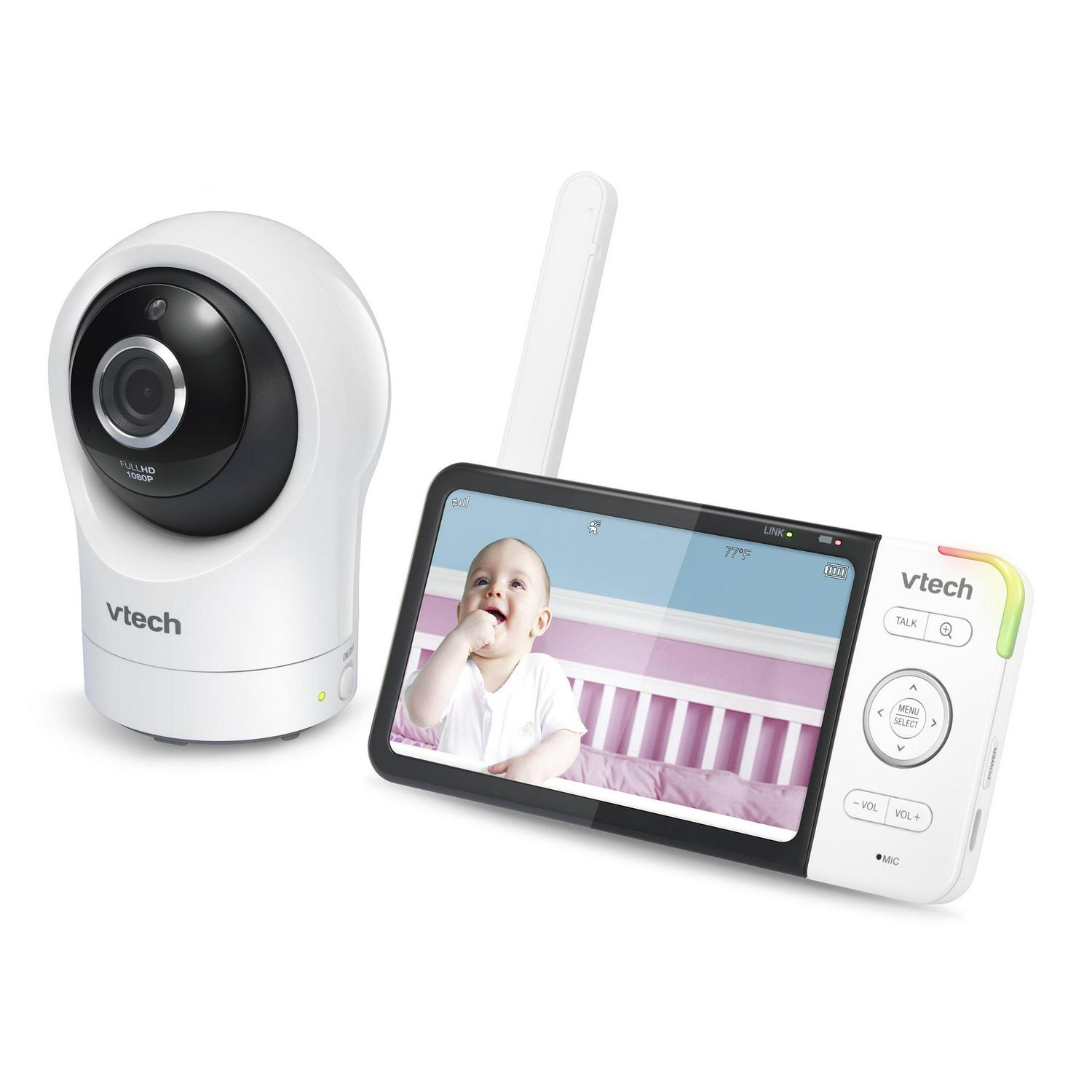 VTech Smart WiFi Video Baby Monitor with 5-inch High Definition Display and 1080p 360-Degree Panoramic Viewing Pan and Tilt HD Camera, RM5864HD, White - Image 12
