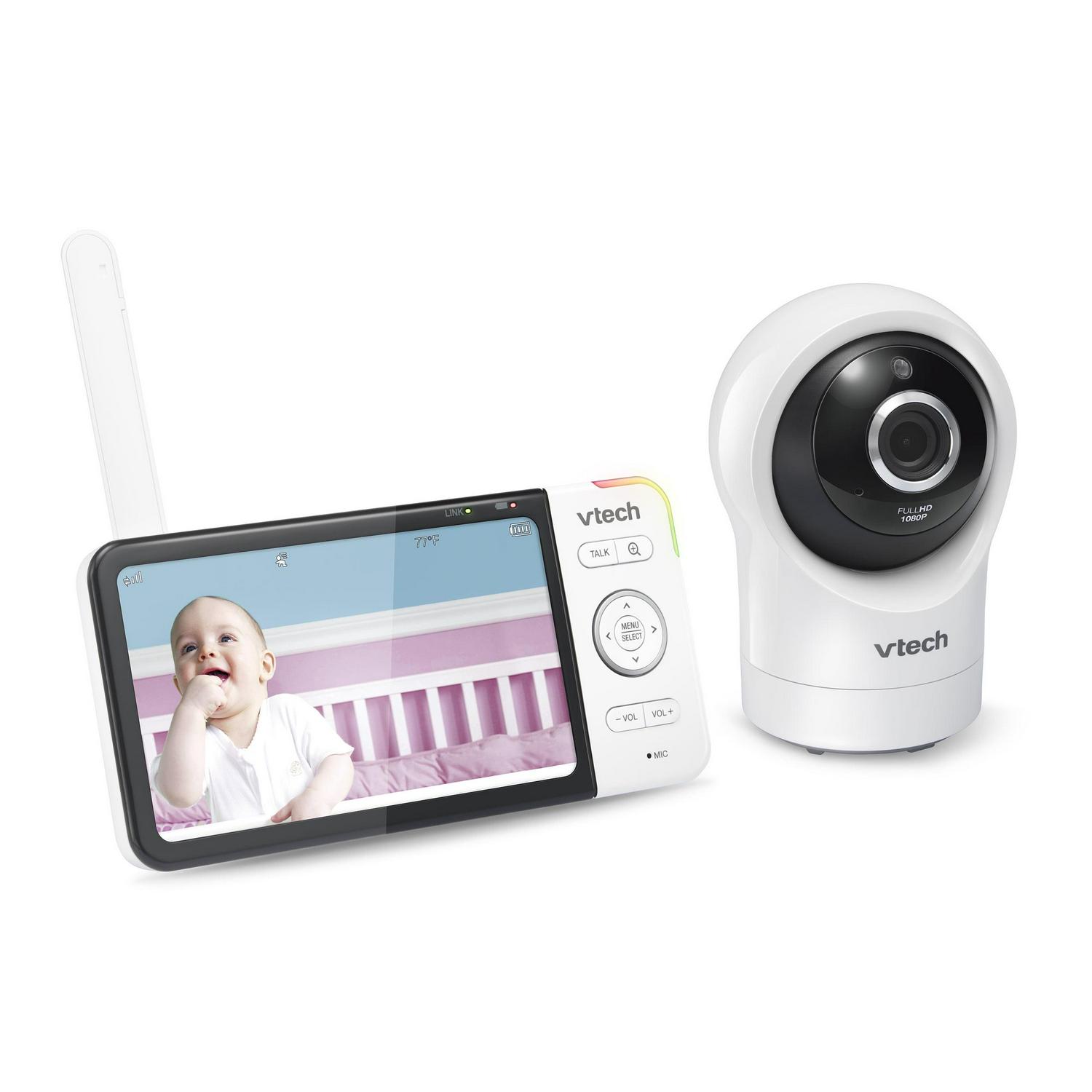 VTech Smart WiFi Video Baby Monitor with 5-inch High Definition Display and 1080p 360-Degree Panoramic Viewing Pan and Tilt HD Camera, RM5864HD, White - Image 13