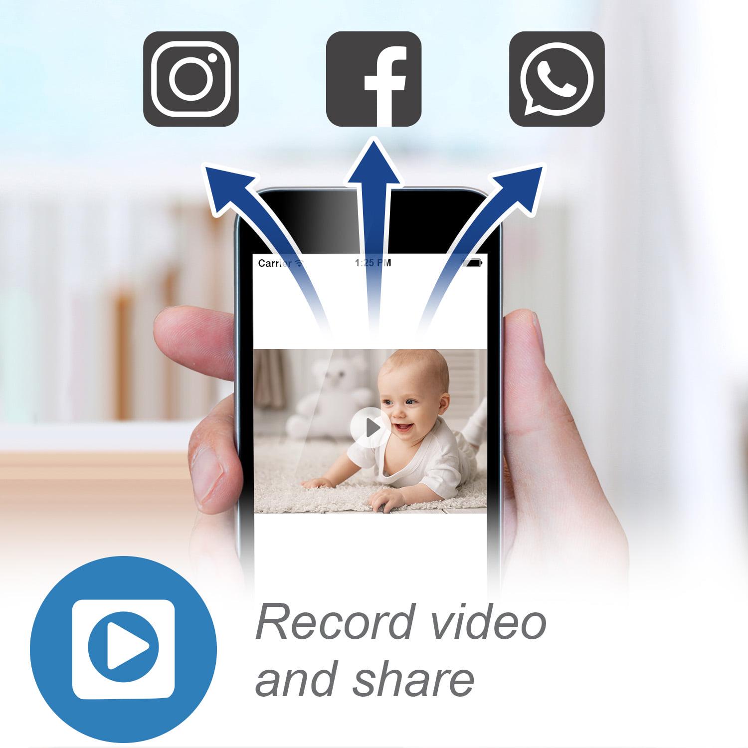 VTech Smart WiFi Video Baby Monitor with 5-inch High Definition Display and 1080p 360-Degree Panoramic Viewing Pan and Tilt HD Camera, RM5864HD, White - Image 8