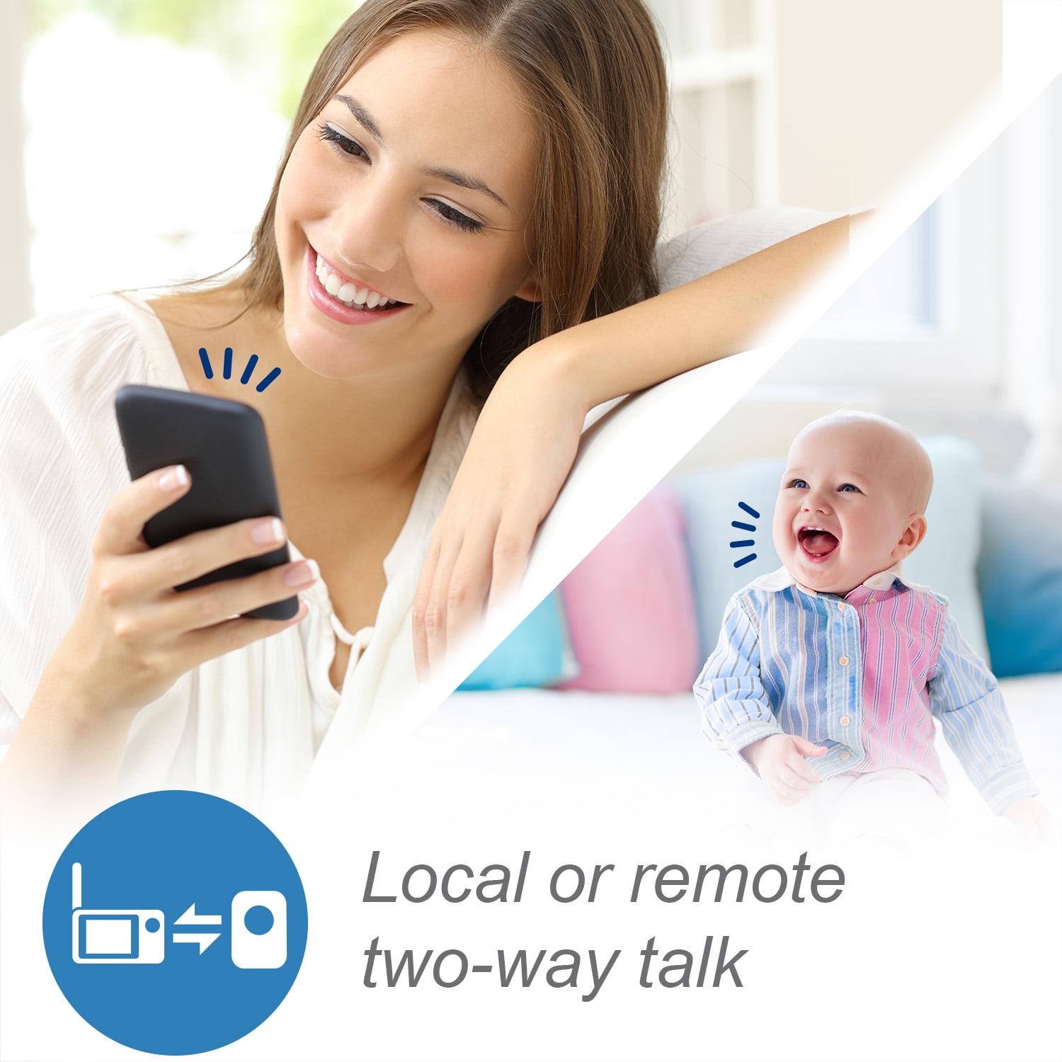 VTech Smart WiFi Video Baby Monitor with 5-inch High Definition Display and 1080p 360-Degree Panoramic Viewing Pan and Tilt HD Camera, RM5864HD, White - Image 2