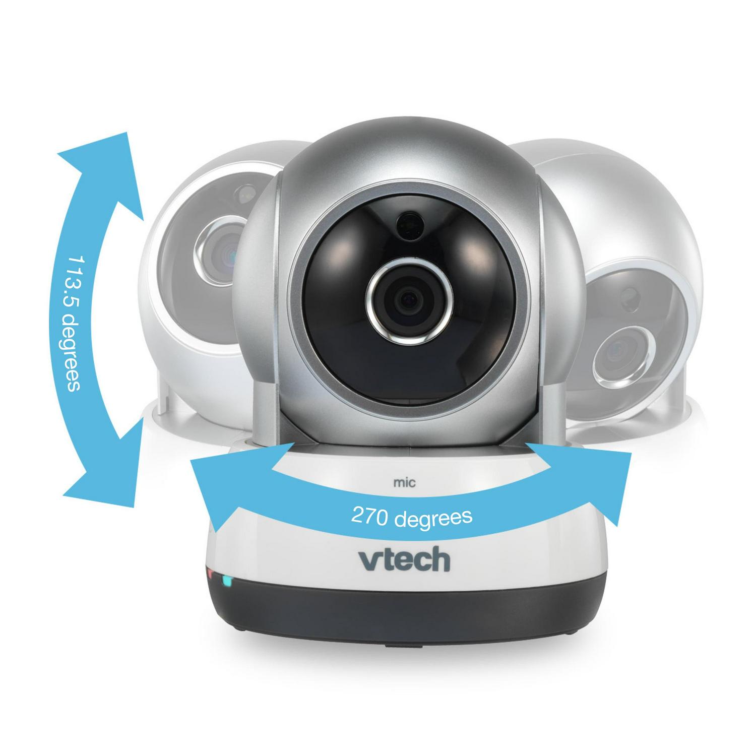 VTech VC931, Wireless IP HD Video Camera with Remote Pan & Tilt, Free Live Streaming, Infrared Night Vision, Silver - Image 7