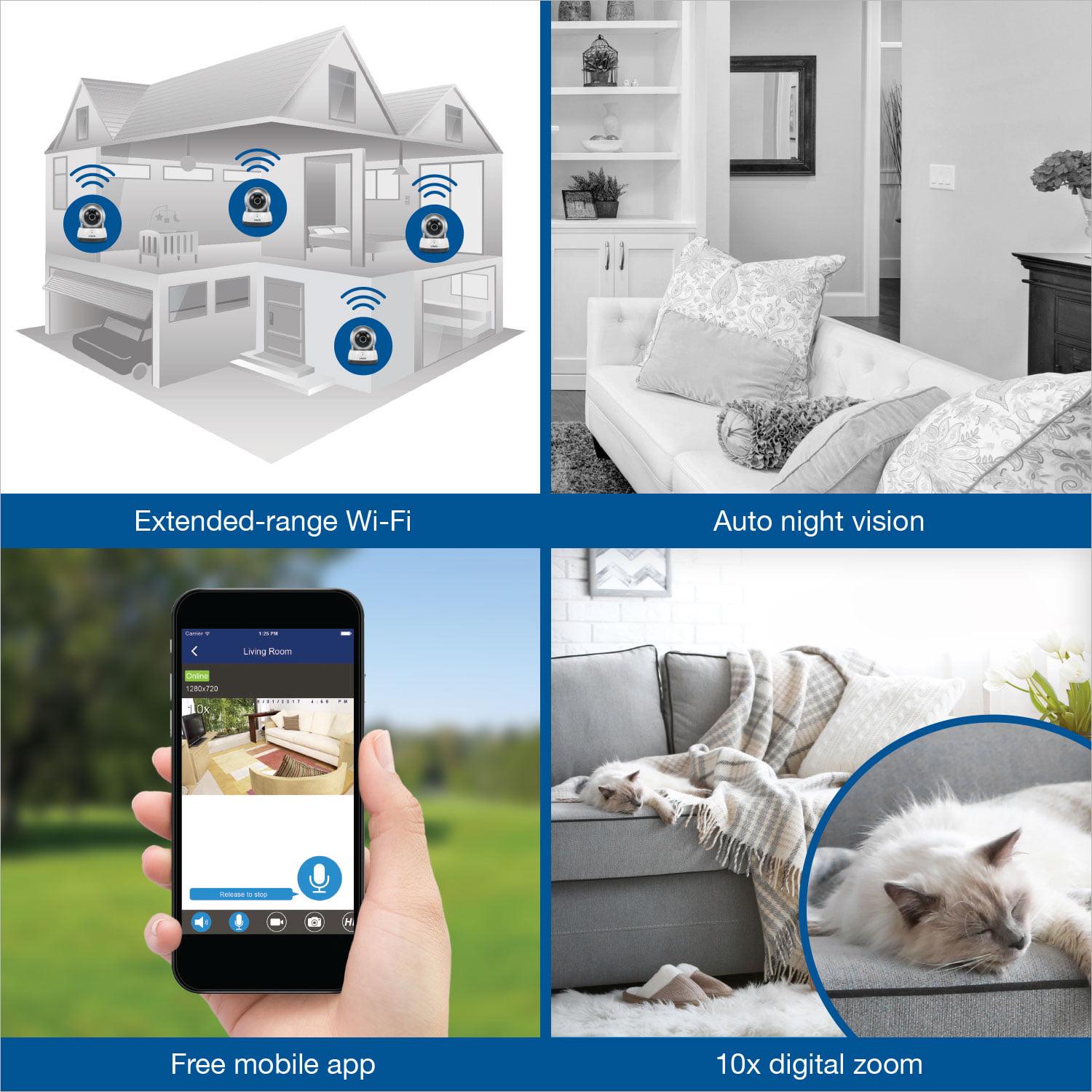 VTech VC931, Wireless IP HD Video Camera with Remote Pan & Tilt, Free Live Streaming, Infrared Night Vision, Silver - Image 9