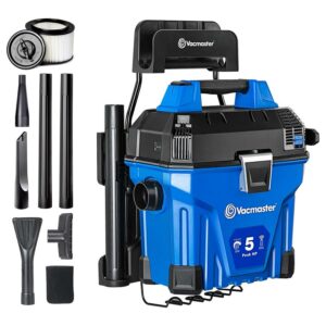 Vacmaster VWMB508 0101 Wall Mount Wet/Dry Vacuum, 5-Gallons*, 5 Peak HP** - Quantity 1