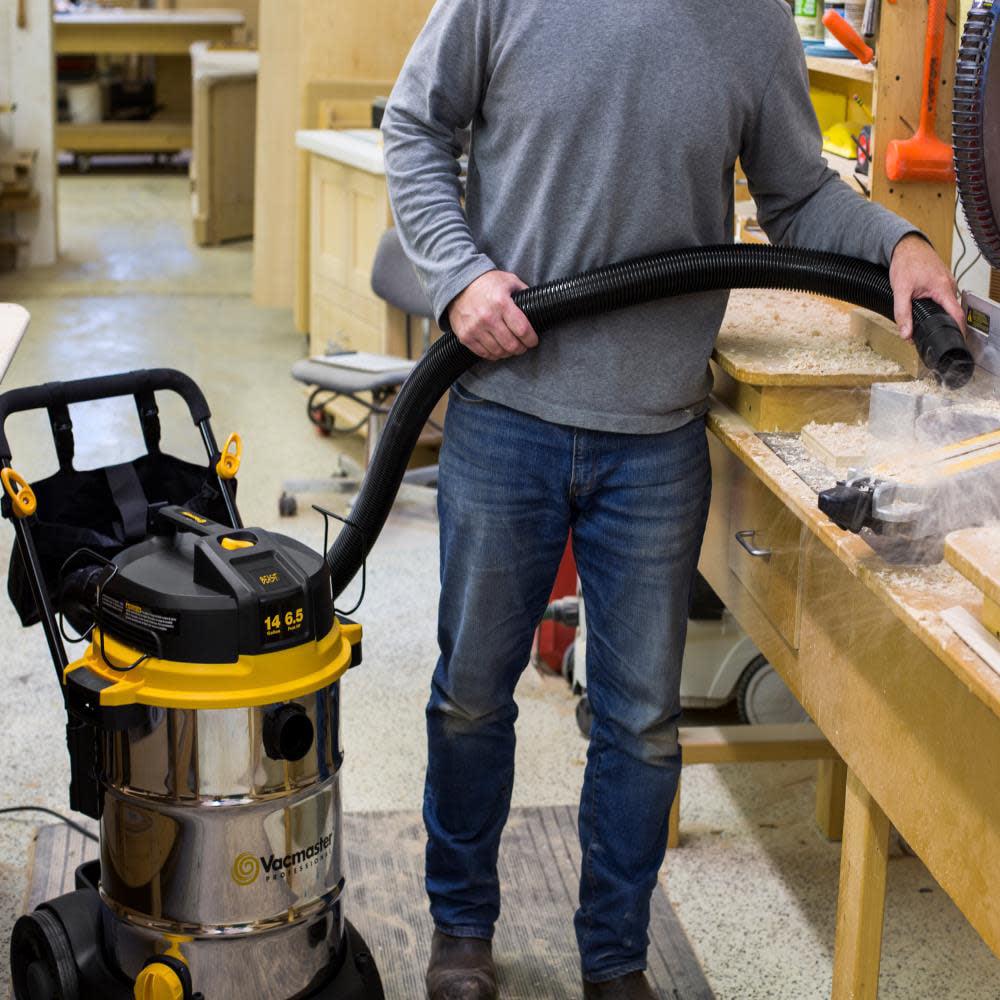 Vacmaster - Beast Professional Series 14 Gal. 6.5 HP Steel Tank Wet/Dry Vac with Cart (VJE1412SW0201) - Image 2