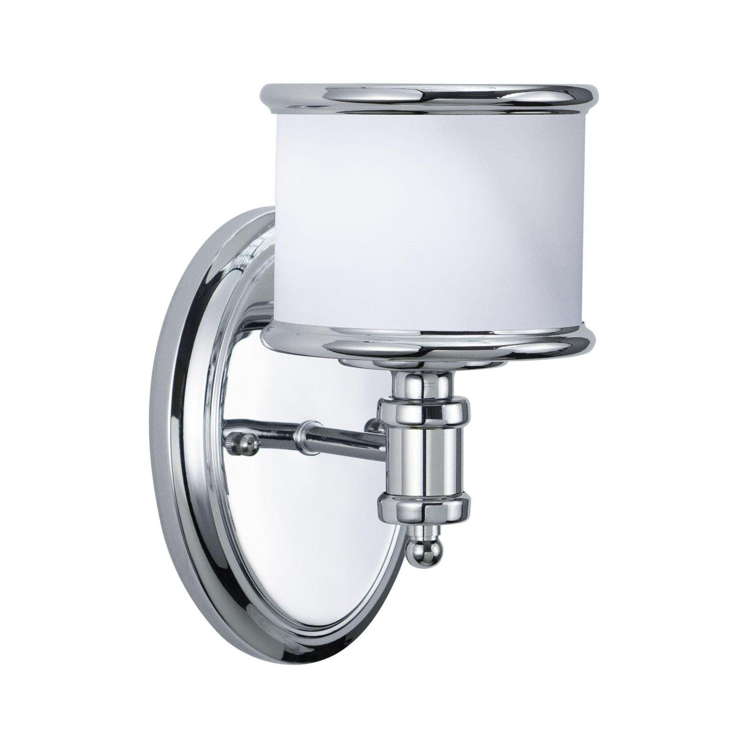 Carlisle 1 Light Chrome Bathroom Wall Fixture