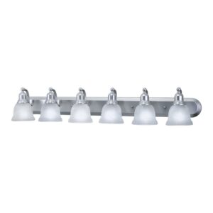 LaSalle 6 Light Brushed Nickel Bathroom Vanity Fixture