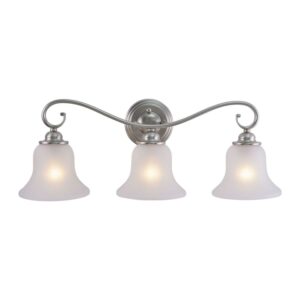 Monrovia 3 Light Brushed Nickel Bathroom Vanity Fixture