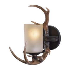 W0032-Vaxcel-Yoho 1-Light Wall Sconce in Rustic Style 13 Inches Tall and 5.5 Inches Wide