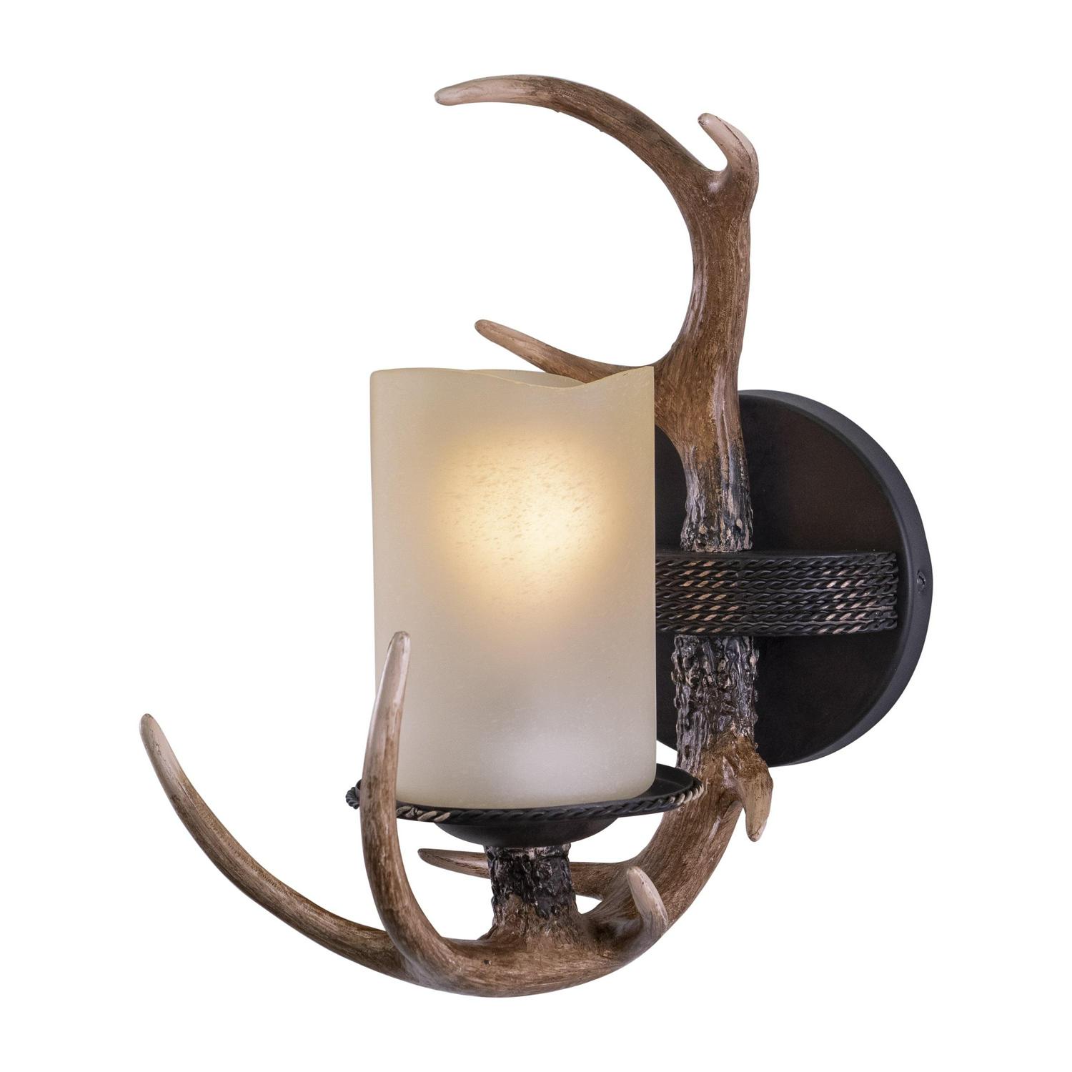W0032-Vaxcel-Yoho 1-Light Wall Sconce in Rustic Style 13 Inches Tall and 5.5 Inches Wide