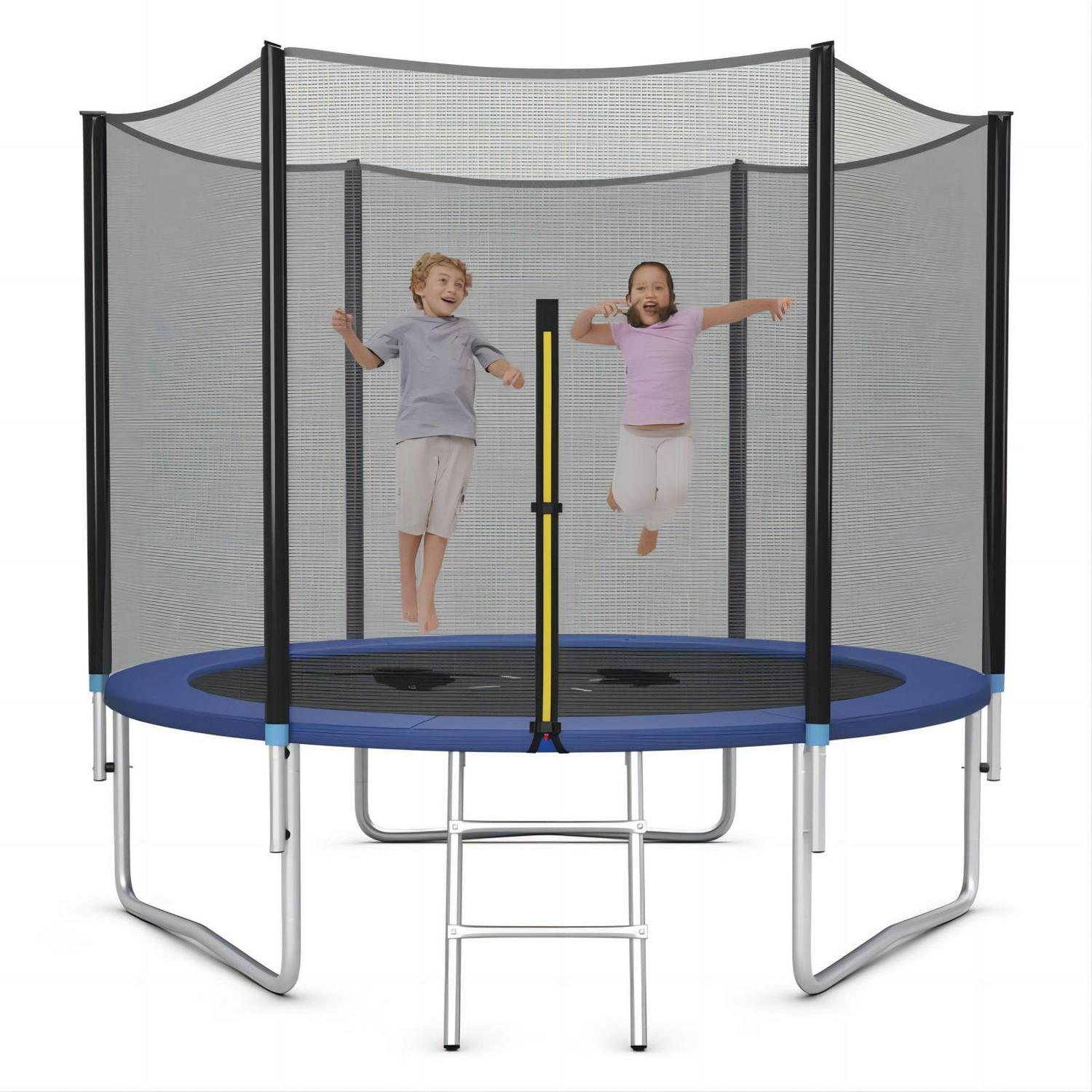 Vebreda 10ft Trampoline for Kids with Safety Enclosure Net & Ladder - Outdoor Blue Bounce Play for Children Ages 3-12 - Image 7