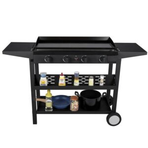 Vebreda 4-Burner 30" Griddle Propane Gas Grill, Black