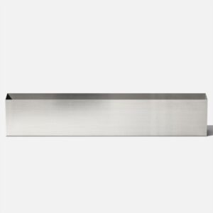 Veradek Geo Series Tall Planter - Stainless Steel