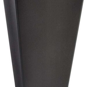 Veradek V-Resin Taper Tall Plastic Planter - Black - 30 in.