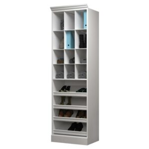 Versatile by Bestar 25" Cubby Storage Unit in White