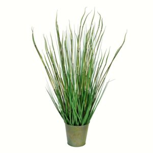 Vickerman 34" Artificial Potted Green Reed Grass.