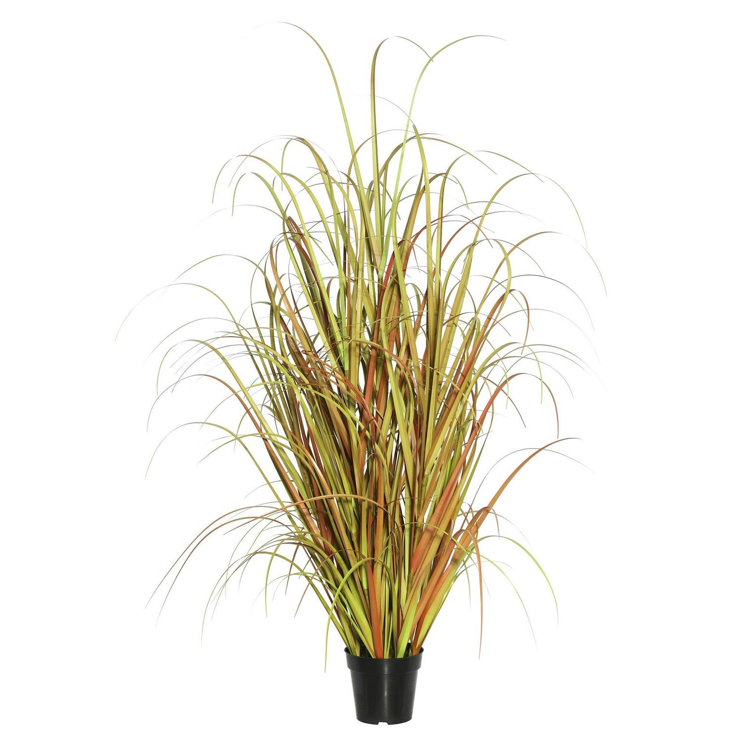 Vickerman 48" PVC Artificial Potted Mixed Brown Grass.