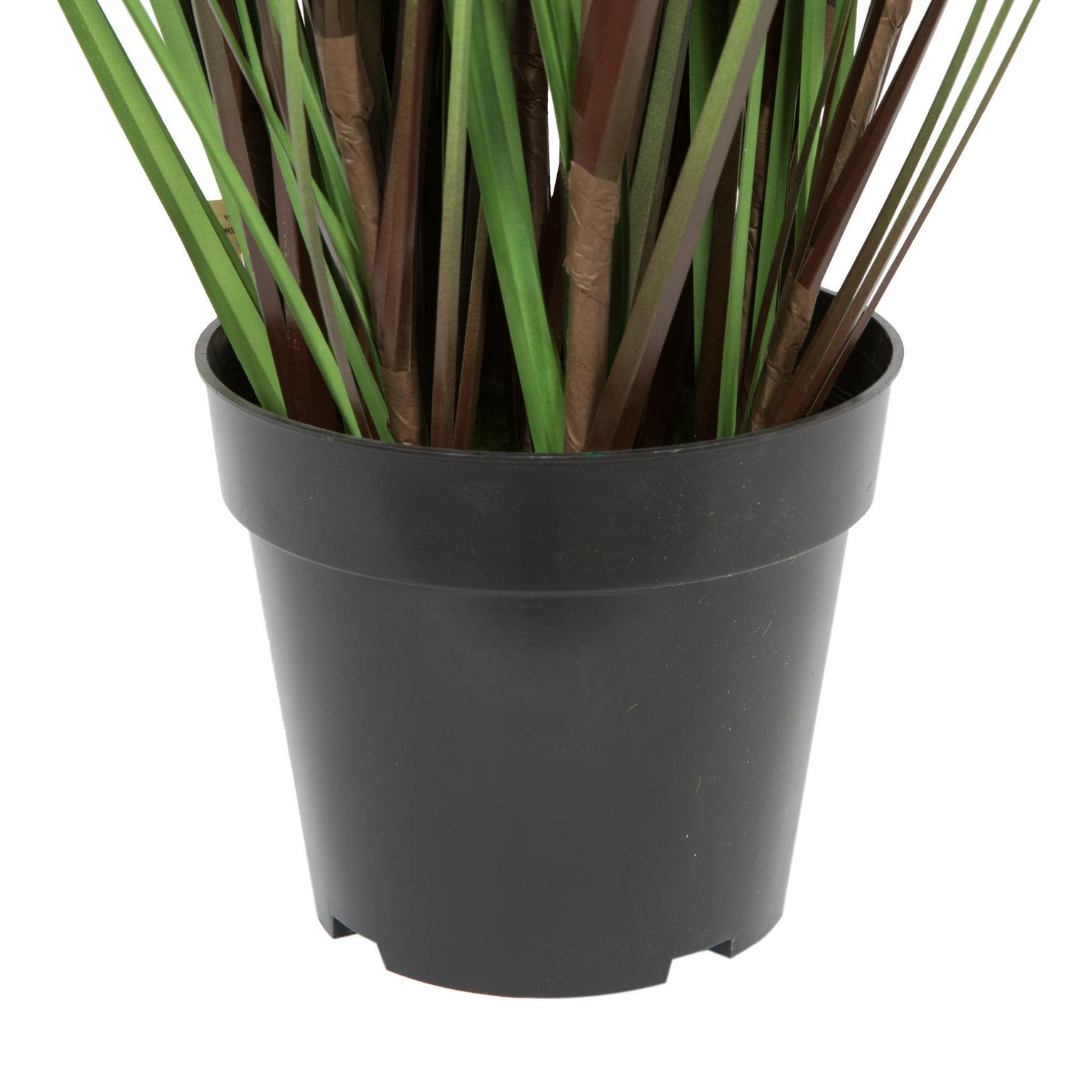 Vickerman 60" Artificial Potted Green Straight Grass and Cattails. - Image 4