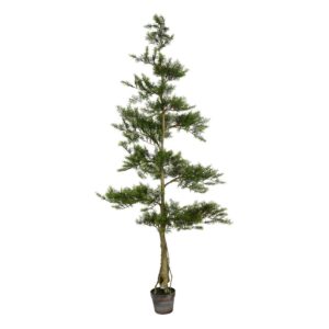 Vickerman 6' Artificial Potted Cedar Tree.