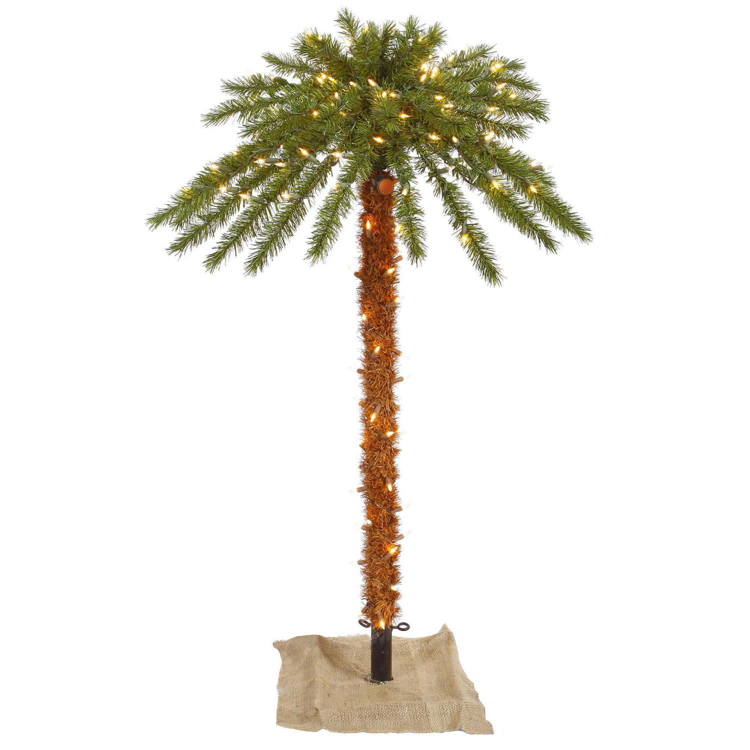 Vickerman 6' Outdoor Palm Artificial Tree with 300 Clear Lights