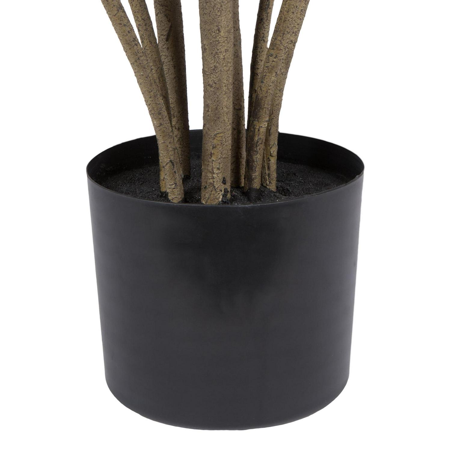 Vickerman 7' Artificial Green Potted Fiddle Tree. - Image 5