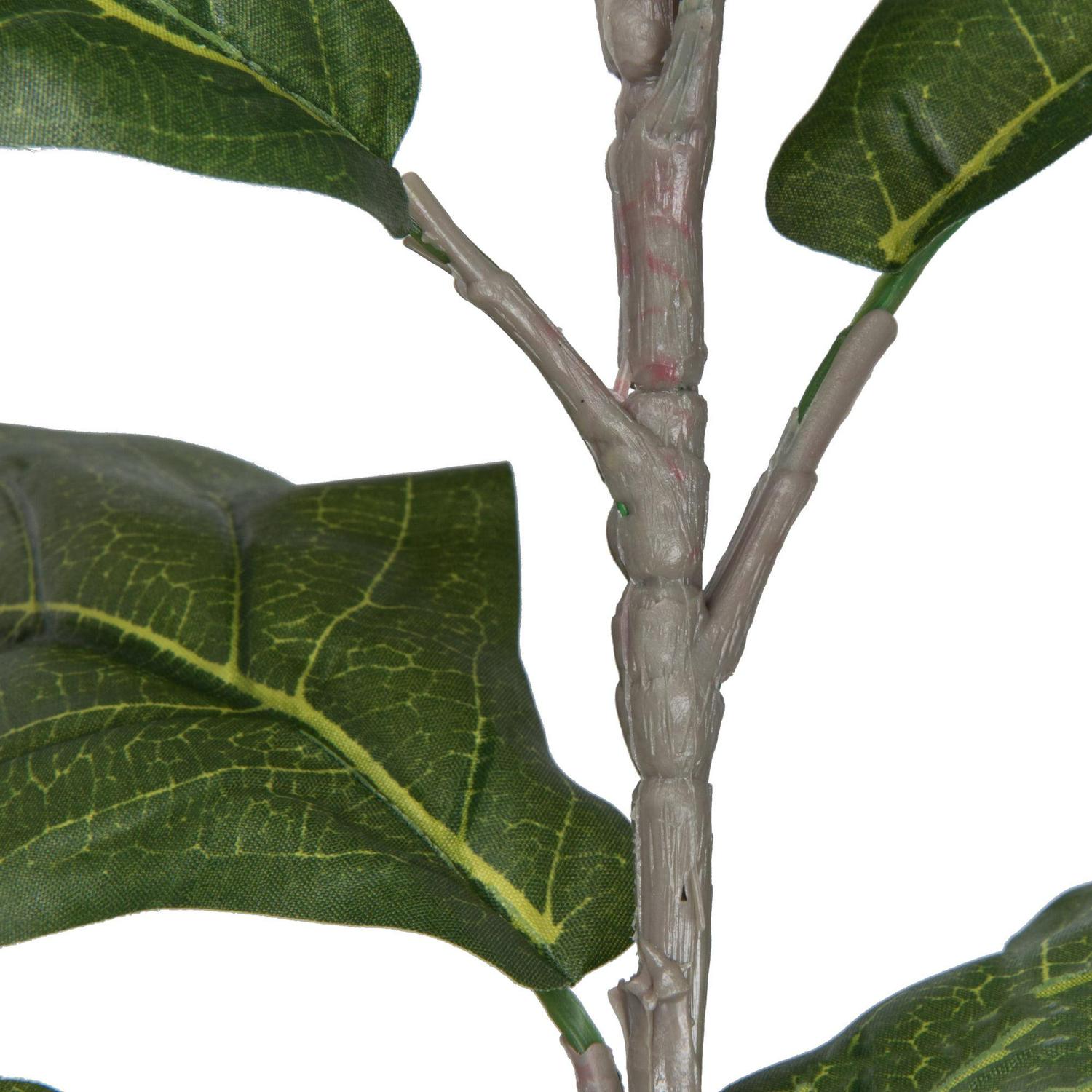 Vickerman 7' Artificial Green Potted Fiddle Tree. - Image 6