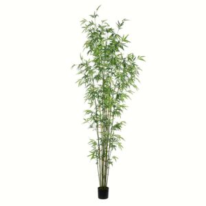 Vickerman 8' Artificial Potted Mini Bamboo Tree.
