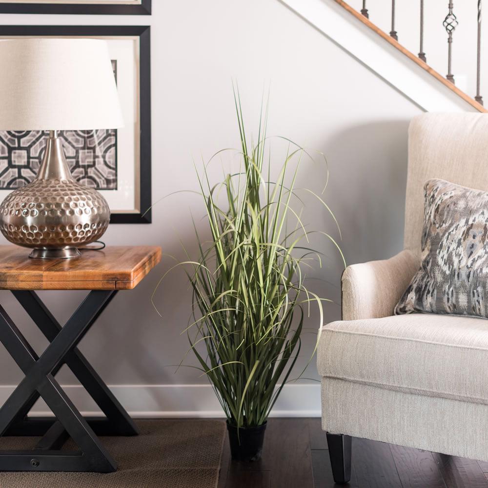 Vickerman 36" Artificial Green Potted Ryegrass. - Image 5