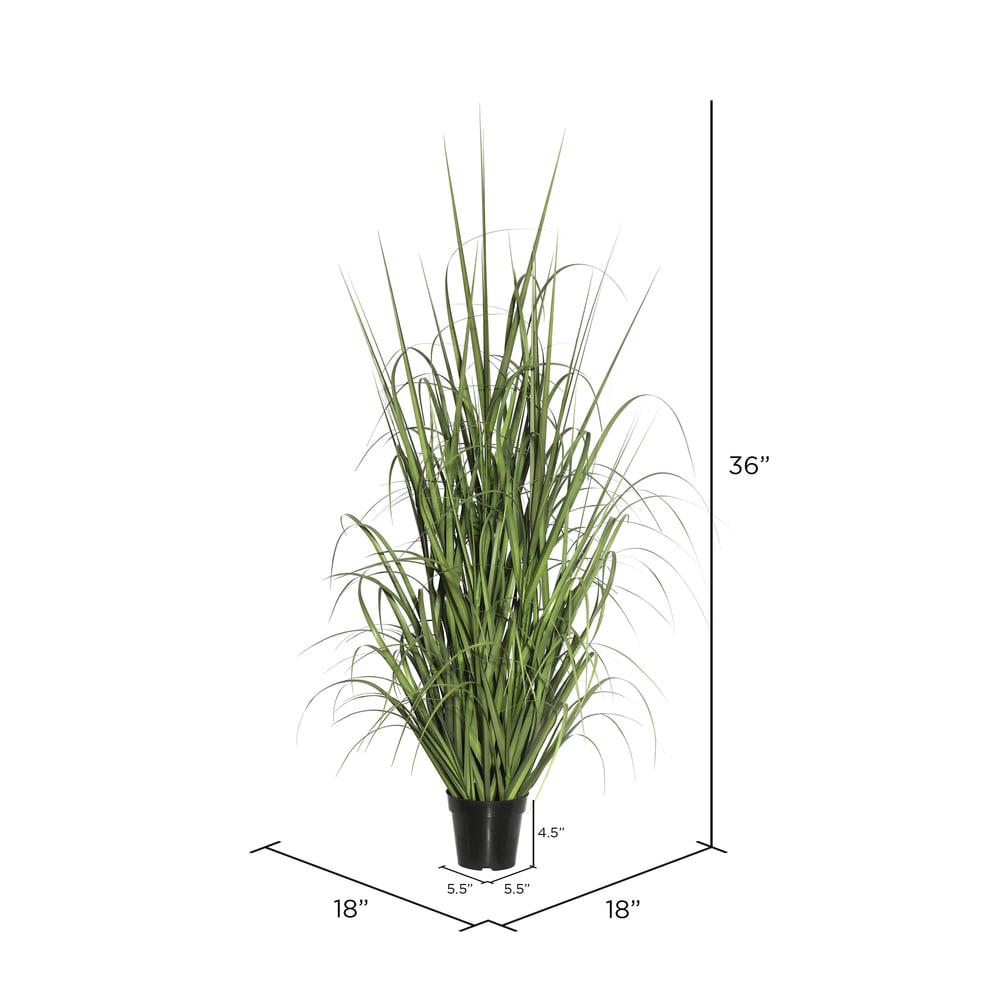 Vickerman 36" Artificial Green Potted Ryegrass. - Image 4