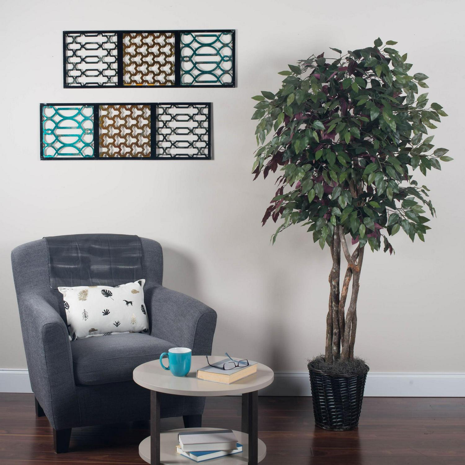 Vickerman 6' Artificial Capensia Executive, Rattan Basket. - Image 6