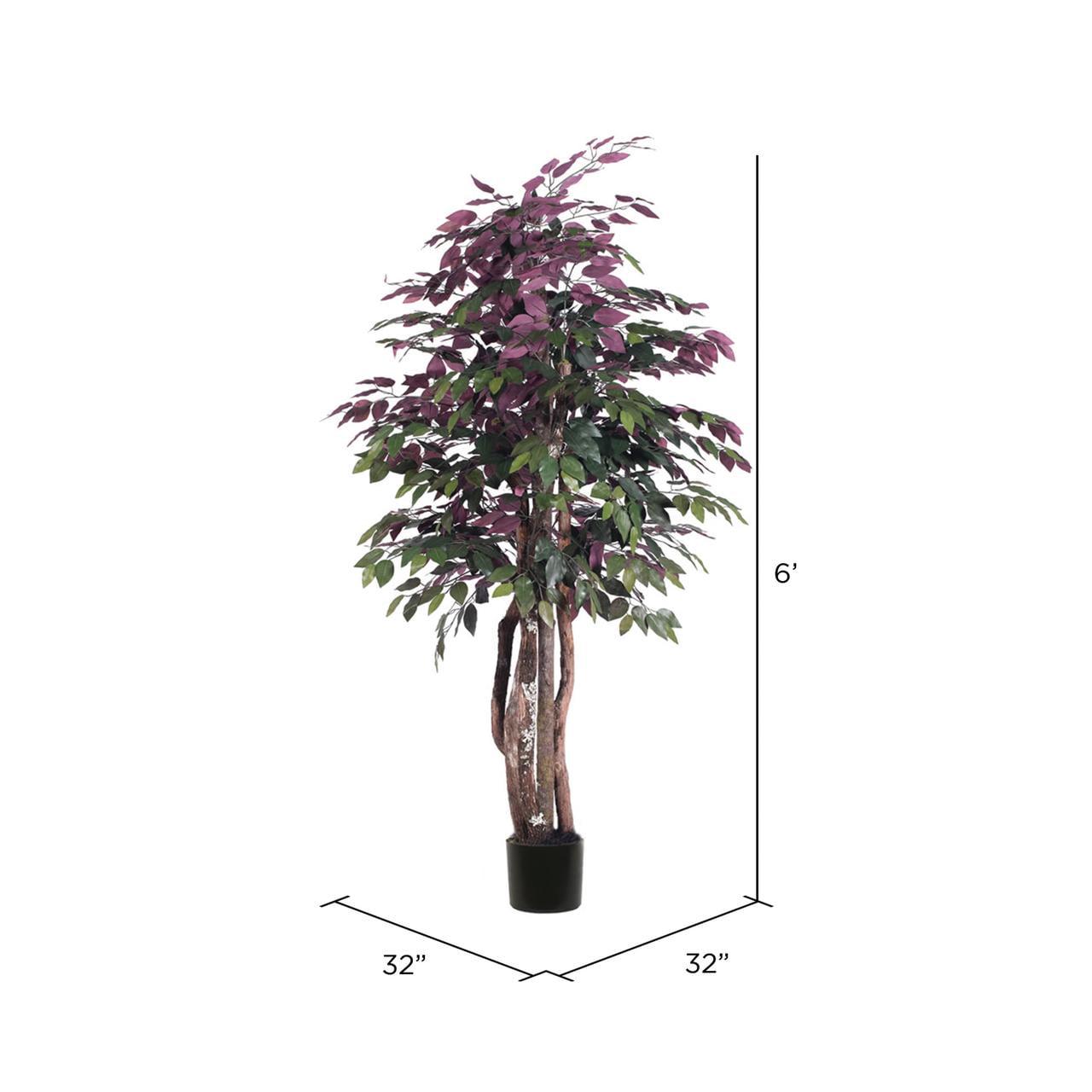 Vickerman 6' Artificial Capensia Executive, Black Plastic Pot - Image 4