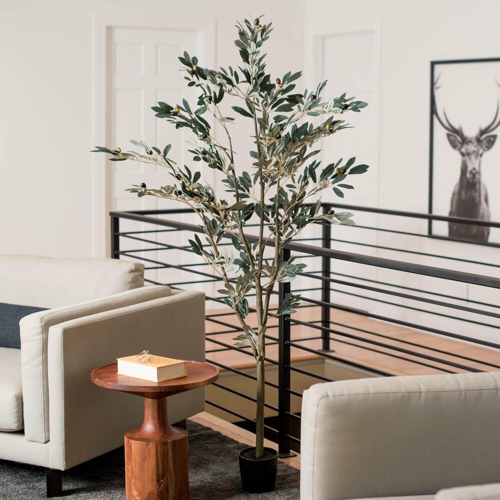 Vickerman 6' Artificial Potted Olive Tree. - Image 7