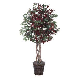 Vickerman 6' Artificial Capensia Executive, Rattan Basket.