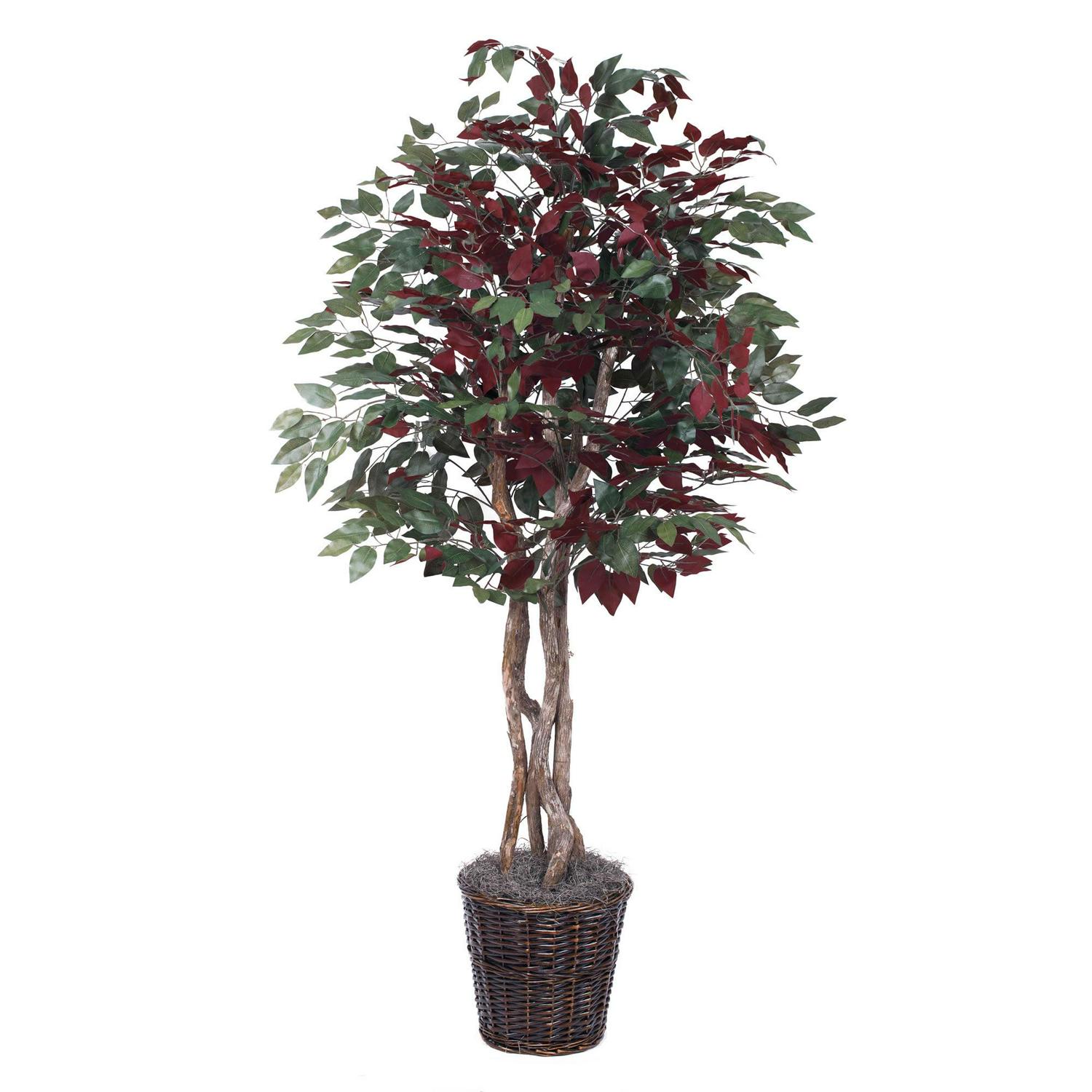 Vickerman 6' Artificial Capensia Executive, Rattan Basket.