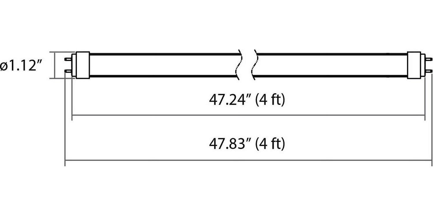 Viribright 4 Foot T8 LED Tube 12 Pack, Cool White 4000K, 40 Watt Equivalent, Ballast Bypass, G13 Base - Image 4