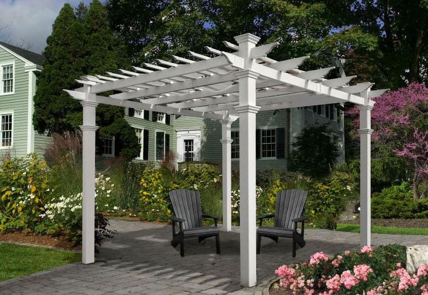 Vita 114"L x 22"W Canvas Weave Accessory for Vita Brand 10x10 Pergola, Gray, VA42063 - Image 2
