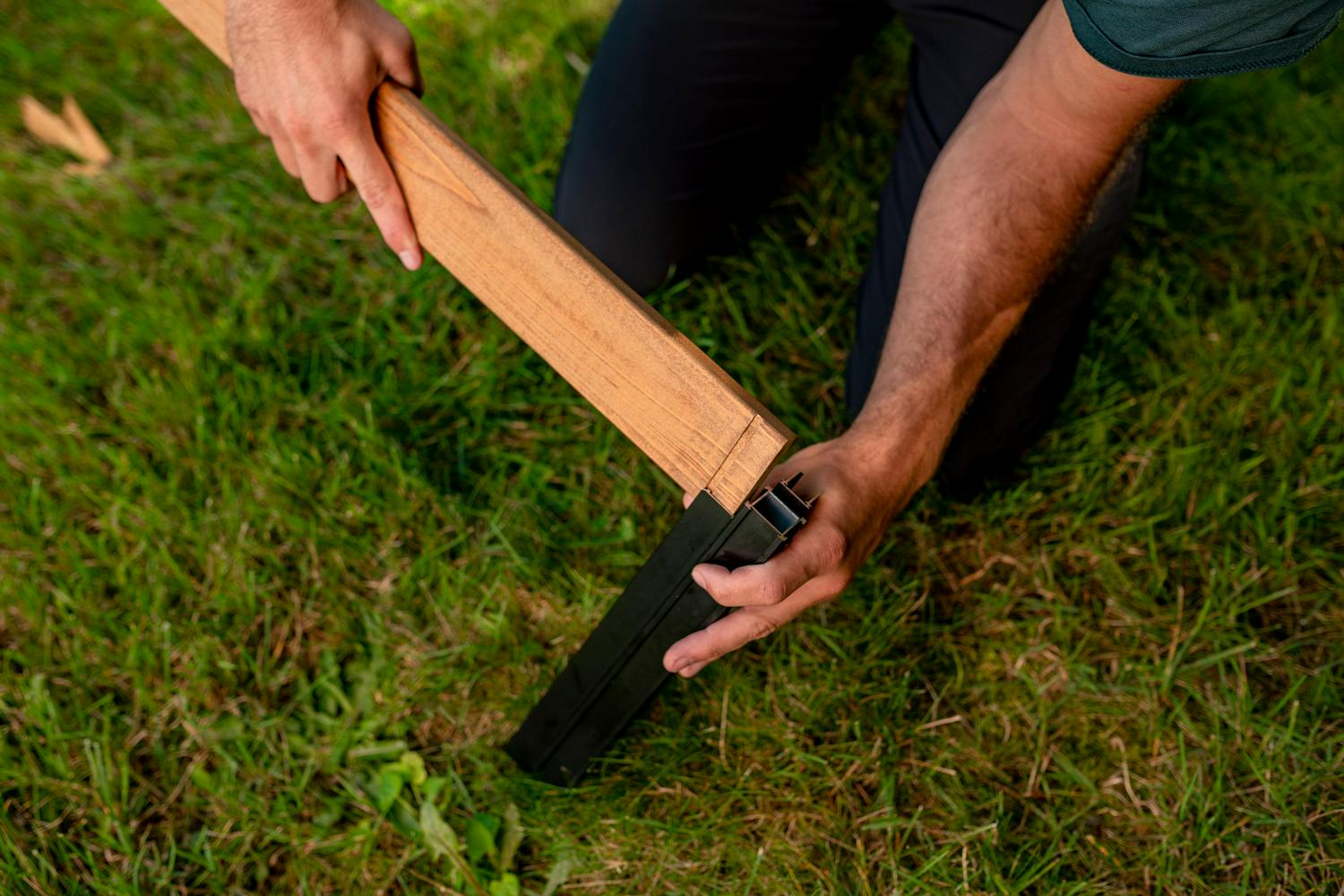 Vita Mezza 48 in L x 48 in W x 11 in H Cedar Raised Garden Bed, Golden Brown, VT17703 - Image 6