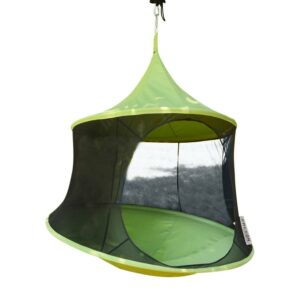 The Hamptons Collection 79” Green One Person Reto Hanging Chair with Hanging Hardware