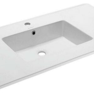 Swiss Madison Glossy White 37-inch Bathroom Vanity Top