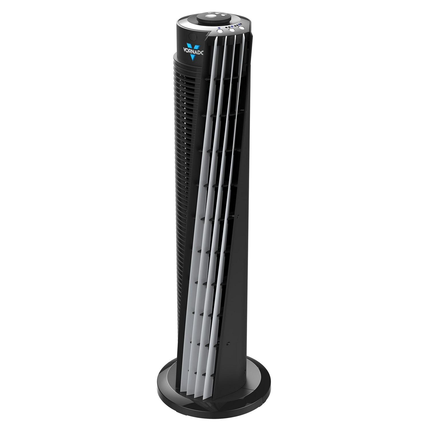 Vornado 143 Whole Room Tower Fan, 29" Tall, Black (New)