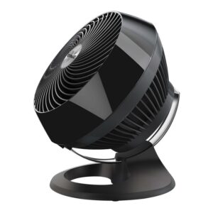 Vornado 660 Large Whole Room Air Circulator Fan, 4 Speeds, 90° Tilt, Removable Grill, 10-Inch Floor Fan for Home, Bedroom, Office, Black